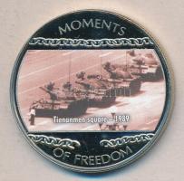 Libéria 2004. 10$ "Szabadság pillanatai-Tienanmen tér 1989." multicolor T:PP Liberia 2004. 10 Dollars "Moments of Freedom-Tienanmen square 1989." multicolor C:PP