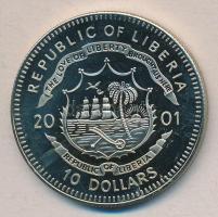 Libéria 2001. 10$ "Szabadság pillanatai-A Nobel-díjas Dalai Lama 1989." multicolor T:PP
Li...