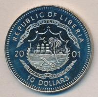 Libéria 2001. 10$ "Szabadság pillanatai-Alekszander Szolzsenyicin 1953." multicolor T:PP
L...