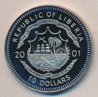 Libéria 2001. 10$ "Szabadság pillanatai-A keresztényüldözés megszüntetése 313." multicolor...