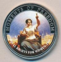 Libéria 2001. 10$ "Szabadság pillanatai-Női egyenjogúság 1866" multicolor T:PP Liberia 2001. 10 Dollars "Moments of Freedom-Equal rights for women 1866" multicolor C:PP
