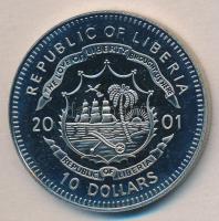 Libéria 2001. 10$ "Szabadság pillanatai-Koncentrációs táborok felszabadítása 1945." multic...