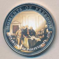 Libéria 2001. 10$ "Szabadság pillanatai-Függetlenségi Nyilatkozat 1776" multicolor T:PP Liberia 2001. 10 Dollars "Moments of Freedom-Declaration of Independence 1776" multicolor C:PP