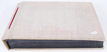 1935-1936 3 katonai harcászati út vizuális naplója házi készítésű album 134 fotóval és 143 beragaszt...