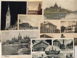 5db háború előtti + 2db 50-es évekbeli magyar városképes lap