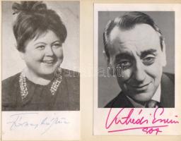 Fónagy Márta és Kibédi Ervin fényképe eredeti aláírásukkal