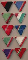 10db különféle mellszalag szocialista kitüntetésekhez