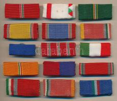 15db különféle szalagsáv szocialista kitüntetésekhez