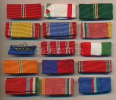 15db különféle szalagsáv szocialista kitüntetésekhez