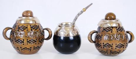 Mate teás szett, egyszemélyes/ Mate tea set