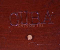 Kubai női akt fa szobor, kézzel faragott, csiszolt, jelzés nélküli, jó állapotban, m:37 cm / Cuban h...