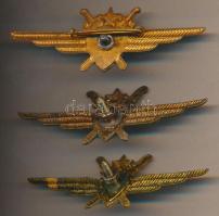 1975. Repülőgépvezető jelvény I., II., III. osztálya T:1,2