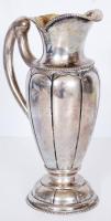 1872-1922 Belül aranyozott ezüst (Ag) kiöntő 800-as tisztaságú pesti fémjellel, mesterjeggyel /  Silver jug, gold plated inside, with 800 fineness Pest hallmark and maker's mark, 20cm, 295gr