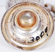 1872-1922 Belül aranyozott ezüst (Ag) kiöntő 800-as tisztaságú pesti fémjellel, mesterjeggyel / 
Sil...