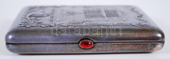 cca 1950 Domborműves díszítésű orosz cigarettatárca / 
Russian cigarette case with bas relief on top...