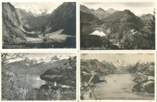 8 db régi, az osztrák és svájci Alpokat ábrázoló képeslap / 8 postcards about the Austrian and Swiss Alps