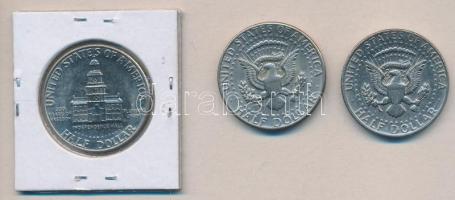 Amerikai Egyesült Államok 1974-1976. 1/2$ "Kennedy" (3xklf) T:2
USA 1974-1976. 1/2 Dollar ...