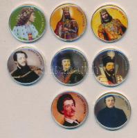 DN "Nagy Magyarok" multicolor emlékérme sorozat 50Ft ezüstözött CuNi 8klf darabja