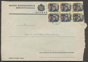 Inflation cover, (2. díjszabás) Távolsági levél 6x Kisegítő 50f/50f bérmentesítéssel