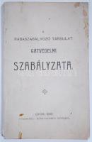 A Rábaszabályozó Társulat gátvédelmi szabályzata. Győr 1899. Pannónia 46p.