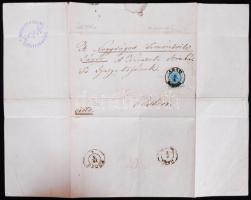 1852 Reszler István tenorista (később a debreceni színház igazgatója) levele Simontsis János, a Nemz...