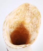 Csont váza egyiptomi motívumokkal, m:17 cm/ Bone vase