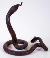 Zsebóra tartó, fém tekeredő kígyó, m:9 cm/ Pocket watch holder