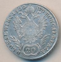 Ausztria 1809A 20Kr Ag I.Ferenc T:2-
Austria 1809A 20 Kreuzer Ag "Franz I" C:VF