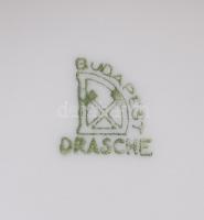 Drasche cukortartó, matricás, hibátlan, jelzett, m:10 cm, d:17 cm/ Porcelain sugar holder