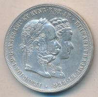 Ausztria 1879. 2G Ag "I.Ferenc József és Erzsébet királynő-Ezüstlakodalom" T:2- Austria 1879. 2 Gulden Ag "Franz Joseph and Elisabeth - Silver Jubilee" C:VF