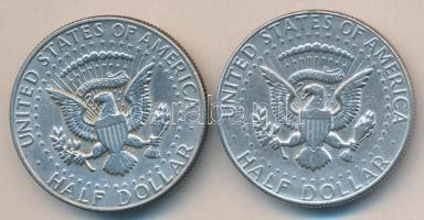 Amerikai Egyesült Államok 1968D/69D 1/2$ Ag "Kennedy" (2x) T:2
USA 1968D/69D 1/2 Dollar Ag...