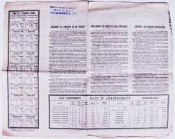 Olaszország/Róma 1885.December 10. Olasz Vöröskereszt kötvénye 25L osztrák-magyar bélyeggel és pecsé...