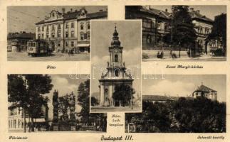 Budapest III. Óbuda; Szent Margit Kórház, Flórián tér, Schmidt-kastély