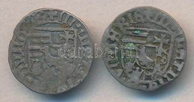 1482-1486. Denar Ag "I. Mátyás" (2xklf) T:2-,3
Unger I.: 565.b,d, Huszár 719