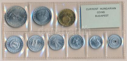 1982. 2f-10Ft 9db klf érmés forgalmi sor fóliatokban T:1