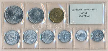 1980. 2f-10Ft 9db klf érmés forgalmi sor fóliatokban T:1