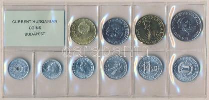 1988. 2f-20Ft 10db klf érmés forgalmi sor fóliatokban T:1