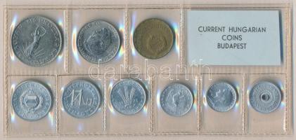 1973. 2f-10Ft 9db klf érmés forgalmi sor fóliatokban T:1