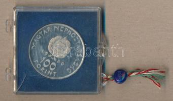 1980. 100Ft "Szovjet-magyar közös űrrepülés" T:PP Eredeti plombált MNB plasztiktokban