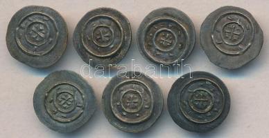 1131-1141. Denár Ag "II. Béla" (7x) T:1,1-
Unger I.: 43., Huszár: 50