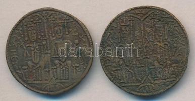 1172-1196. Rézpénz Cu "III. Béla" (2x) T:2-,3
Huszár 72.,Unger I.: 114.