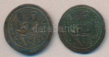 1172-1196. Rézpénz Cu "III. Béla" (2x) T:2-,3 lyukas Huszár 72.,Unger I.: 114.