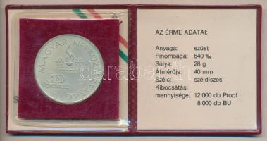 1984. 500Ft Ag "Sarajevoi Téli Olimpia" T:BU Eredeti tokban, tanúsítvánnyal!