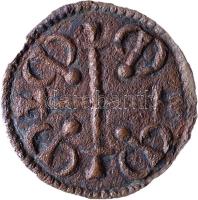 1141-1162. Magas réztartalmú Denar "II. Géza" (0.45g) T:2 ph. Hungary  1141-1162. Denar Cu "Geza II" (0.45g) C:XF edge error Huszár 159., Unger I.: 60