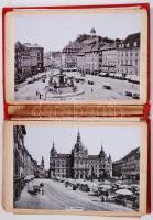 1897 Graz fotó album 10 képpel, gerinc sérült