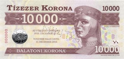 2012. "Balatoni Korona" helyi pénz sorozat: 500K "MINTA" + 1000K "MINTA&quo...