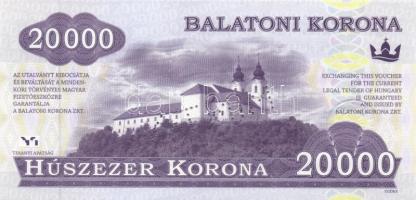 2012. "Balatoni Korona" helyi pénz sorozat: 500K "MINTA" + 1000K "MINTA&quo...