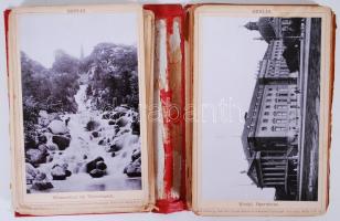 1897 Berlin fotó album 46 képpel, gerinc sérült, kisebb szakadások