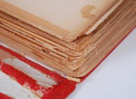 1897 Berlin fotó album 46 képpel, gerinc sérült, kisebb szakadások