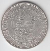 Csehszlovákia 1928. 10K Ag "Függetlenség 10. évfordulója" T:2-
Czechoslovakia 1928. 10 Kor...